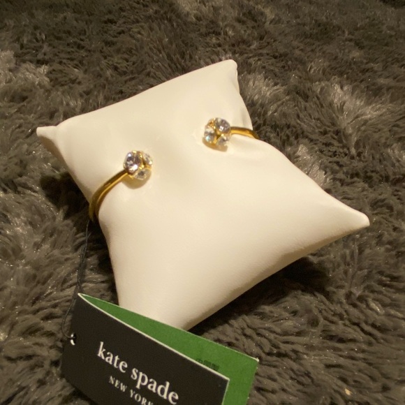 Kate spade New York Lady Marmalade Crystal open cuff hinged bangle - Picture 1 of 6